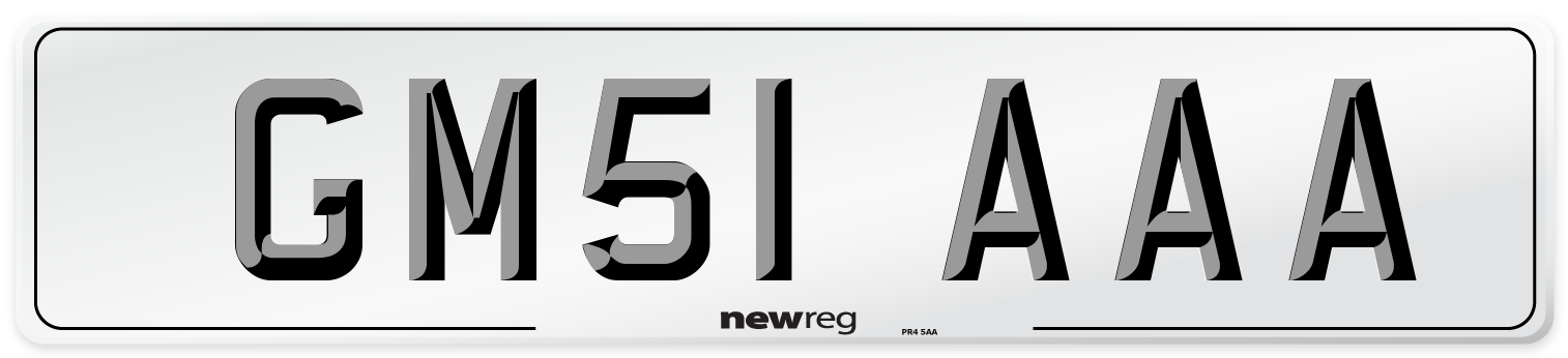 GM51 AAA Number Plate from New Reg